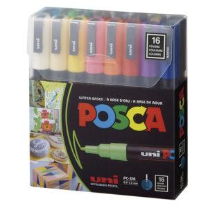 MARCADOR POSCA MITSUBISHI PUNTA MEDIANA X 16 COL SURT ESTUCH