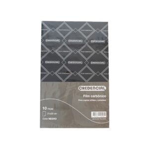 PAPEL CARBONICO FILM CREDENCIAL X 10 HJS NEGRO