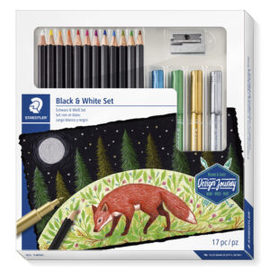 JUEGO DE LAPICES STAEDTLER BLACK & WHITE X 17 UN 61 149C