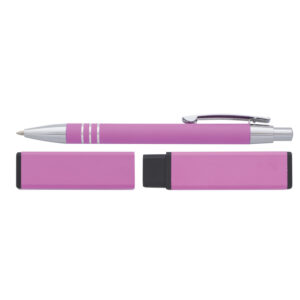 BOLIGRAFO ALUMINIO CON ESTUCHE NE - GR - CE -AZ - BL - RS 3L