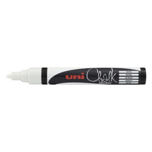 MARCADOR UNI-CHALK TIZA PC-5M 1.8-2.5MM BLANCO X 6 UN