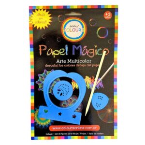 PAPEL MAGICO COLOURS HOJAS GRANDES CON ESPIROGRAFO