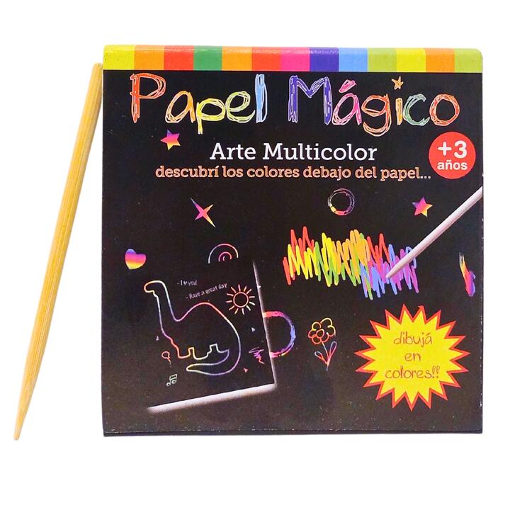 PAPEL MAGICO COLOURS SOBRE 25 HOJITAS EN EXHIBIDOR