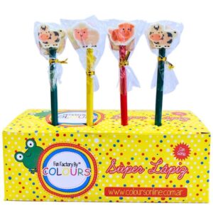 LAPIZ COLOURS CON GOMA ANIMALES DE GRANJA