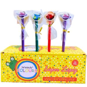LAPIZ COLOURS CON GOMA PLANETAS