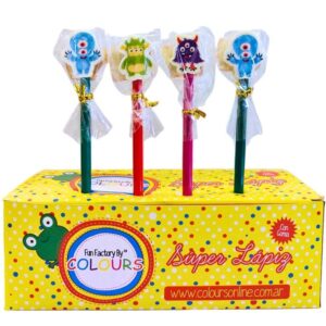 LAPIZ COLOURS CON GOMA MONSTRUOS