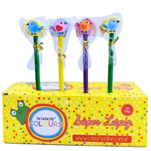 LAPIZ COLOURS CON GOMA PAJARITOS