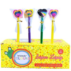LAPIZ COLOURS CON GOMA CORAZONES