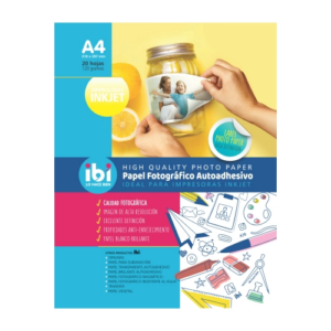 PAPEL FOTOGRAFICO IBICO A4 120 GRS X 20 HJ AUTOADHESIVO
