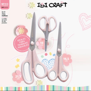 TIJERA IBICO SET X 3 PCS 21.5/16.5/10CM