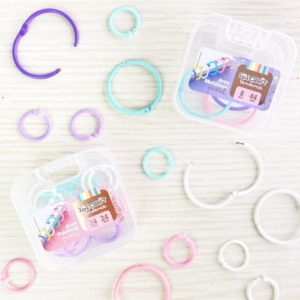 AROS METAL IBICO 4 COLORES PASTELES 44MM X 8