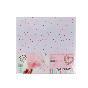 ACETATO IBICO ILUSTRADO 30X30CM CORAZONES