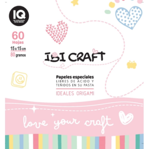 PAPEL IBICO ORIGAMI 15X15CM X 60HJ SURTIDO X 80GR