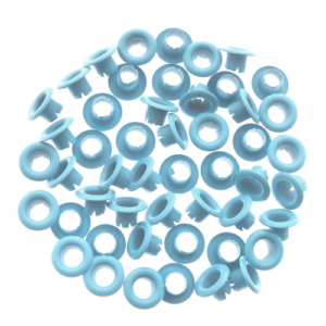 OJALILLOS IBICO ALUMUNIO EYELET CELESTE PASTEL 50 PCS