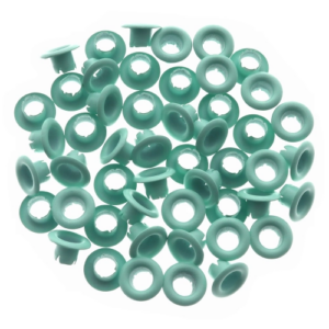 OJALILLOS IBICO ALUMINIO EYELET VERDE PASTEL 50 PCS