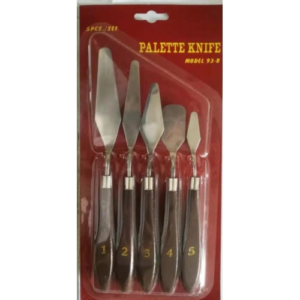 ESPATULA IBICO SET X 5 METAL MANGO PLASTICO 5 PCS