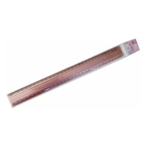 REGLA IBICO METAL 30CM ROSA