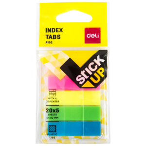 INDICE ADHESIVO DELI TIRAS DE FILM C/ DISP 5 COL PLENOS COMB