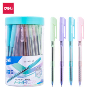 BOLIGRAFO DELI ARROW CAPUCHON TINTA AZUL POTE X 50 0.7MM