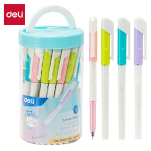 BOLIGRAFO DELI ARROW CAPUCHON TINTA AZUL POTE X 50 0.7MM