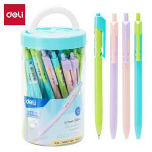 BOLIGRAFO DELI ARROW RETRACTIL TINTA AZUL POTE X 50 0.7MM