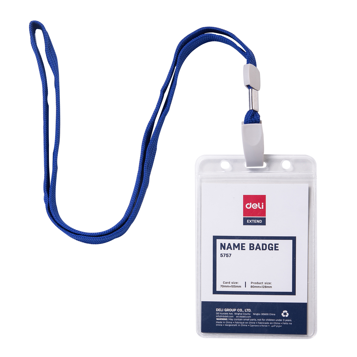 PORTA CREDENCIAL DELI EXTEND VERTICAL C/ CORDON (E5757)