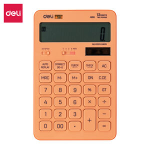 CALCULADORA DELI (EM01541) NEW TOUCH 12 DG BATERIA DUAL ROSA