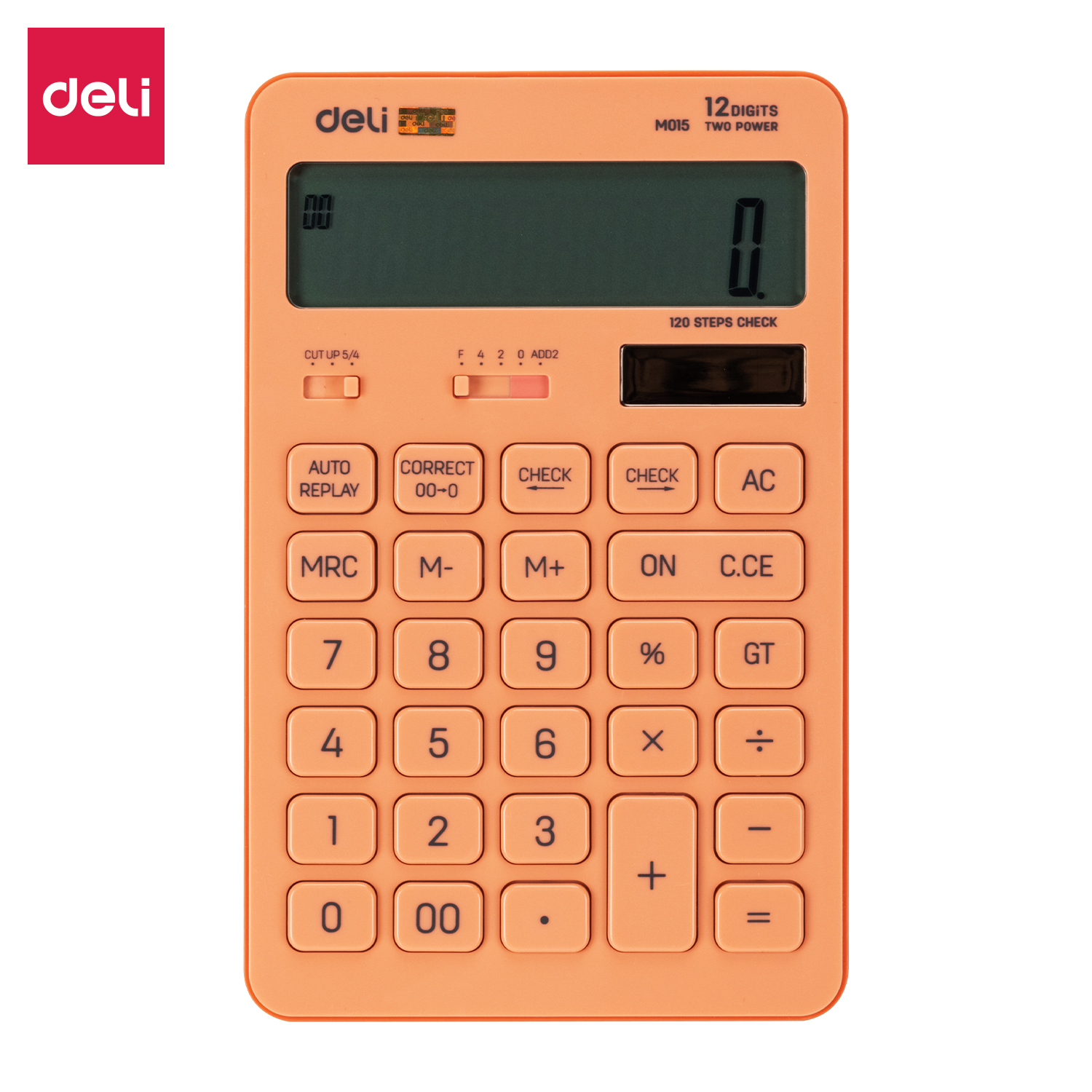 CALCULADORA DELI (EM01541) NEW TOUCH 12 DG BATERIA DUAL ROSA