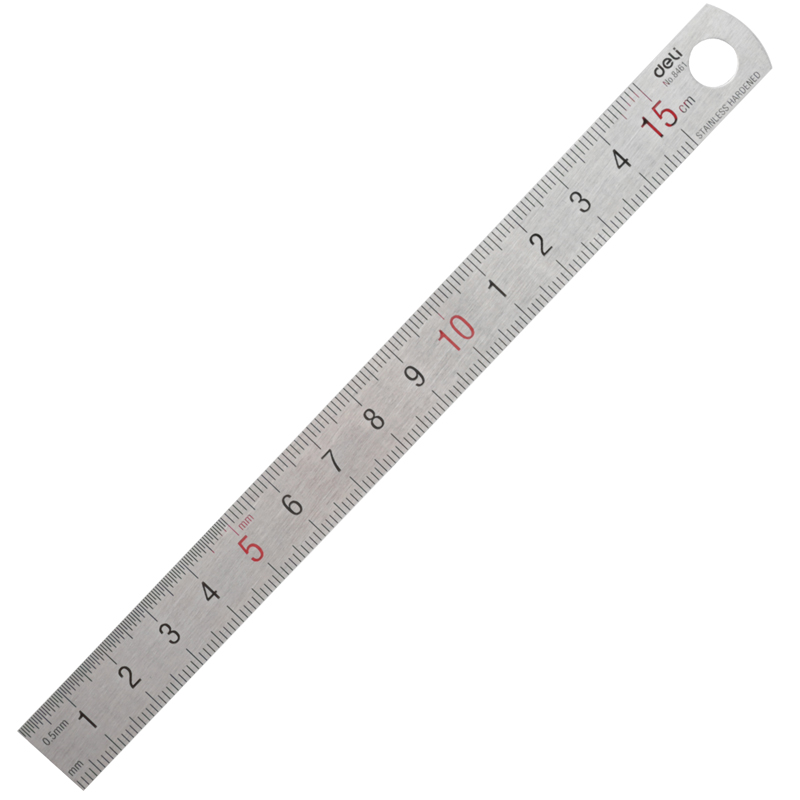 REGLA DELI METALICA 15CM