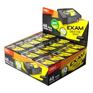 GOMA DE BORRAR DELI EXAM NEGRA X 45 40X22X12MM