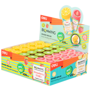 GOMA DE BORRAR DELI BLOOMING CILINDRICA FRUTAS