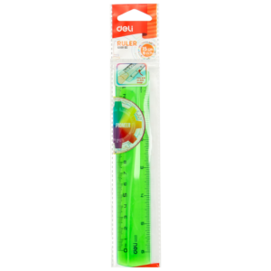 REGLA DELI PLASTICA FLUO 15CM