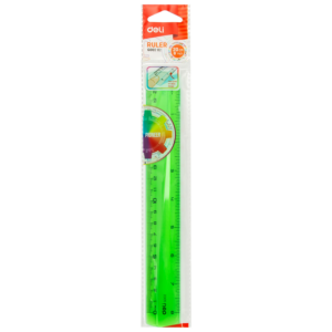 REGLA DELI PLASTICA FLUO 20CM