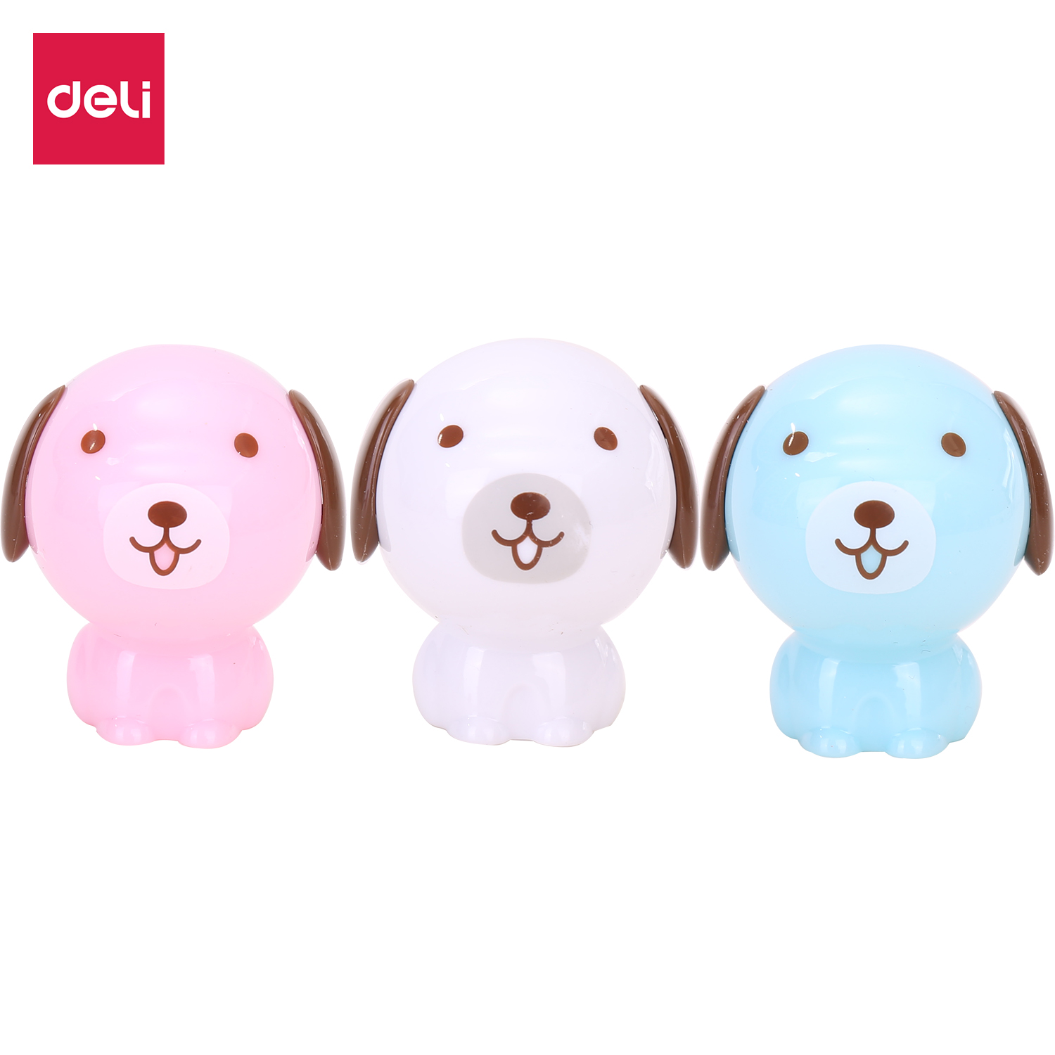 SACAPUNTA DELI PLASTICO PERRITO 2 COLORES BL X 1