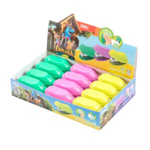 MINI ABROCHADORA DELI EXPLORA KIT X 150 HJ 4 COLORES