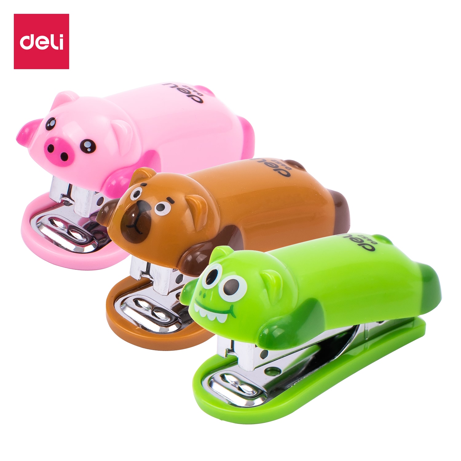 ABROCHADORA DELI ANIMALES KIT X 12 HJ 3 DISEÑOS SURTIDOS