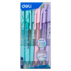 BOLIGRAFO DELI RETRACTIL XTREAM 0.7MM COL PASTEL X 12