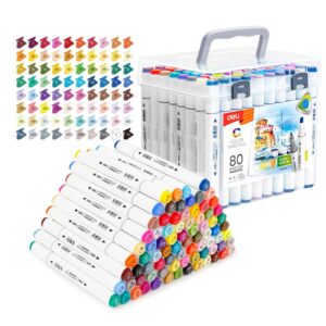 MARCADOR DELI SKETCH MARKER TRIANGULAR BOX X 80 DOBLE PTA
