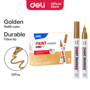 MARCADOR DELI PINT ACRILICA 2MM CPO METALICO DORADO
