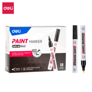 MARCADOR DELI PINT ACRILICA 2MM CPO METALICO NEGRO