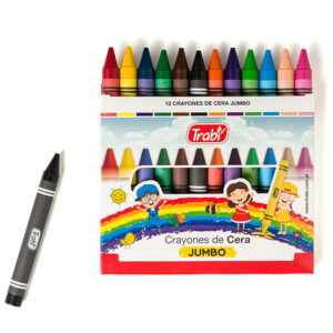 CRAYONES TRABI JUMBO X 12 UN SURTIDO