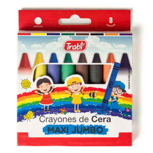 CRAYONES TRABI SUPER JUMBO X 8 UN