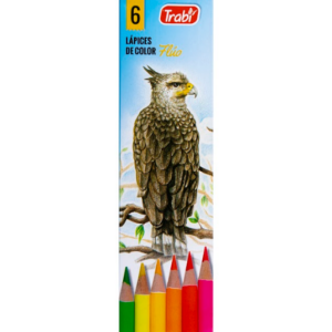 LAPICES TRABI FLUO X 6 UN LARGO MADERA