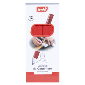 LAPIZ CARPINTERO TRABI ROJO X 12 UN