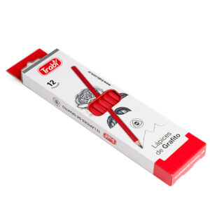 LAPIZ GRAFITO TRABI HB X 12 UN RESINA PLASTICA