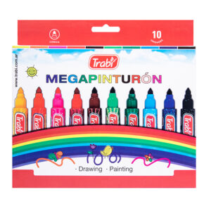 MARCADOR TRABI MEGA PINTURON X 10 UN CAJA