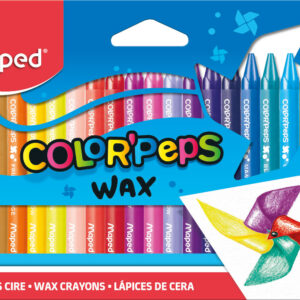 CRAYONES MAPED DE CERA X 24 UN ESTUCHE