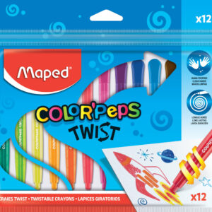 CRAYONES MAPED DE CERA TWISTABLE X 12 UN