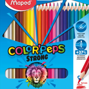 LAPICES COLORES MAPED LARGOS STRONG X 24 UN ESTUCHE