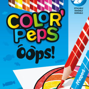 LAPICES COLORES MAPED BORRABLES X 12 UN CON GOMAS ESTUCHE